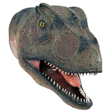 Design Toscano Giant Allosaurus Dinosaur Wall Trophy: Mouth Open NE100052